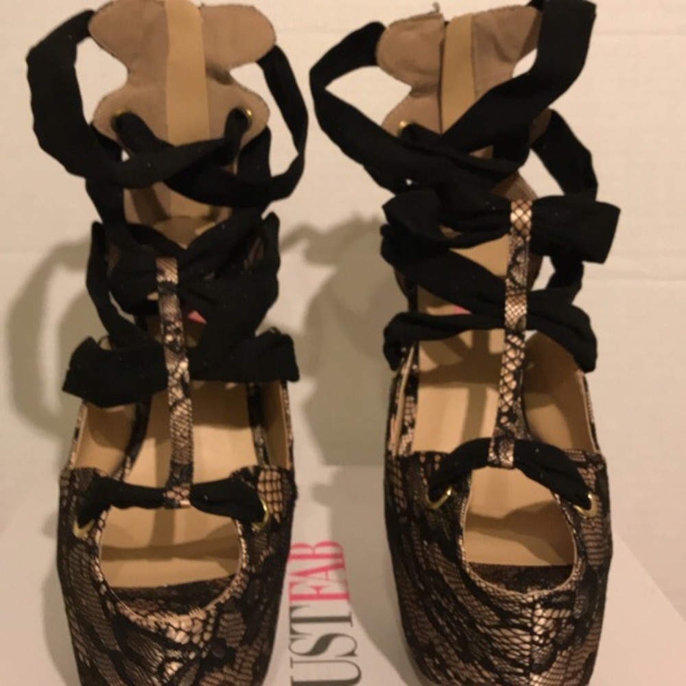 JustFab Shoes High Heel lace New